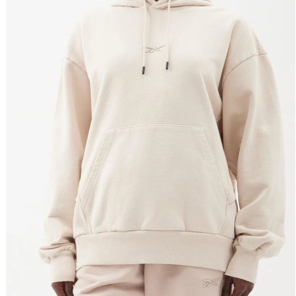 REEBOK

Piped-Trim Cotton Hoodie